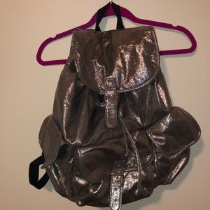 NEVER USED Aeropostale Metallic Backpack